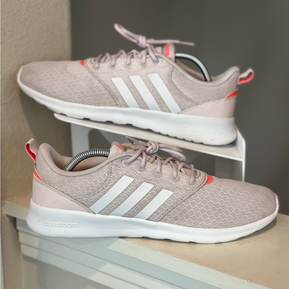 Adidas Womens QT Racer 2.0 GX5666 Pink Running Shoes Sneakers Size 11
